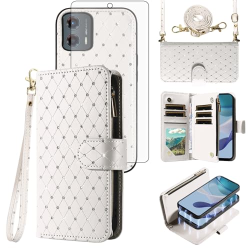 Coque Moto G 5G 2023 Asuwish ZSZXCXDK housse protection blanc