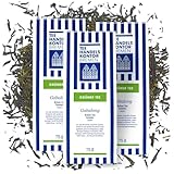 Hochwertiger Grüner Tee Gabalong mit blumigem, leicht fruchtigem Geschmack | Gaba Oolong Tee | 3 x 75 g Gabaoolong Tee lose | Ein echter Genuss | TEE HANDELSKONTOR BREMEN