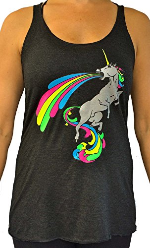 SoRock Women's Awesome Unicorn Tri-Blend Tank Top