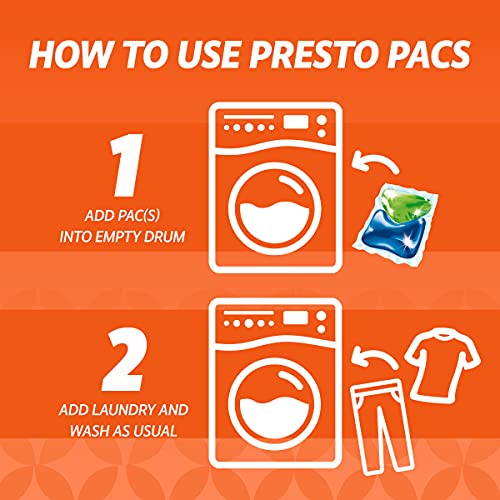 Amazon Brand - Presto! Laundry Detergent Pacs, Fresh Scent, 96 Count #TOP2