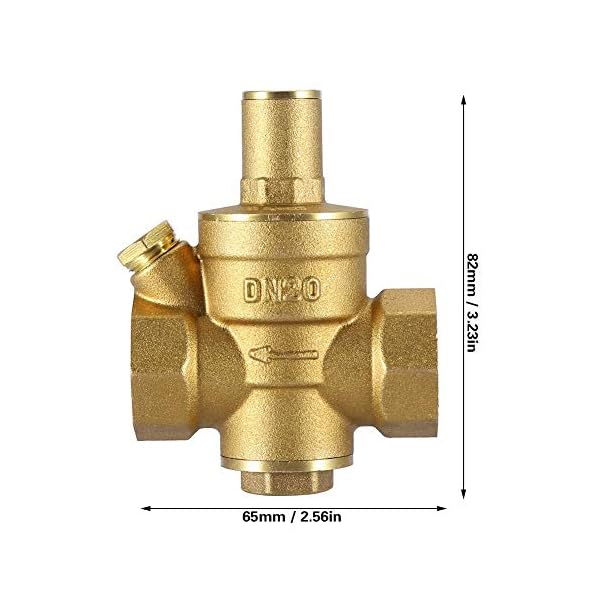 Water Pressure Reducing Valve, DN20 3/4" Adjustable Water Pressure