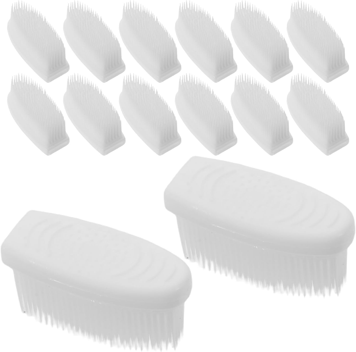 SOIMISS 30pcs Silicone Toothbrush Heads Ultra Soft Nano Bristles Replacement for Sensitive Gums Manual Toothbrush Oral Care Household Use Elderly and Adult