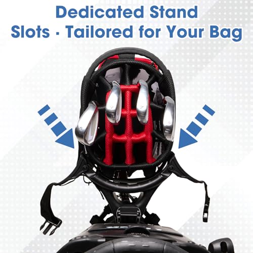 Tivor Golf Push Cart 3 Wheel,Lightweight Golf Bag Cart with Quad-Fold Frame,and Cooler Bag,Cleaning Kit Golf,Phone/Cup/Umbrella Holder Compact Golf cart Set - Thumbnail 5