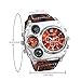 JewelryWe Reloj Ronda Geniales Pantalla Brújula Termómetro Dual Time Dial Imagen de JewelryWe Reloj Ronda Geniales Pantalla Brújula Termómetro Dual Time Dial
