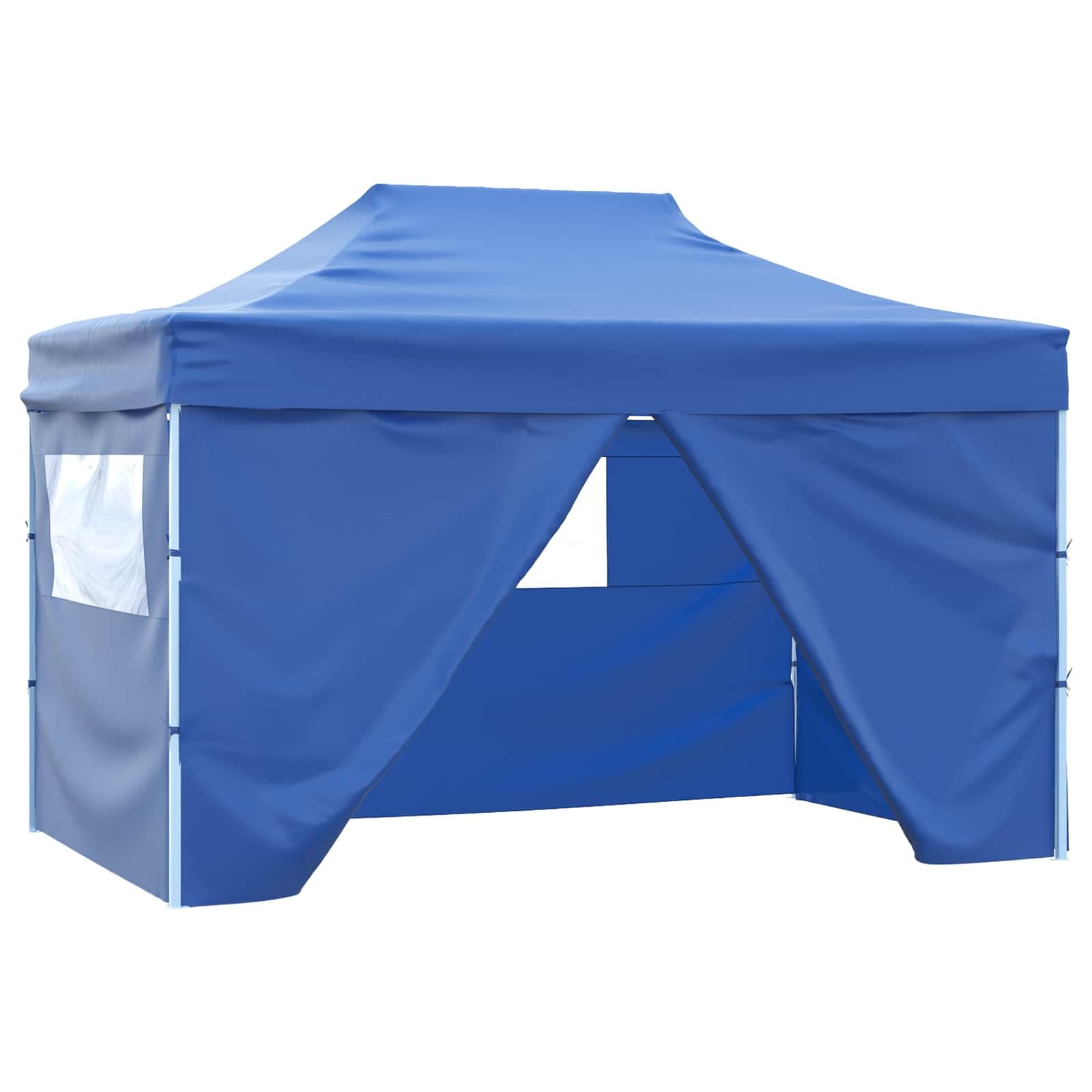 Niebieski namiot imprezowy 280 x 410 x 315 cm tkanina Oxford