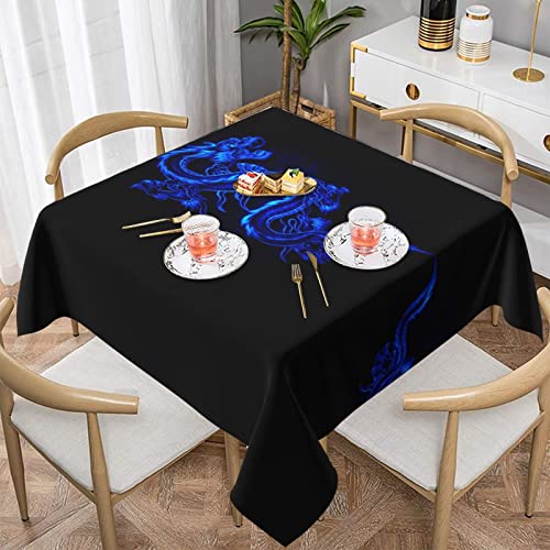 Nappe carrée imperméable anti-tache de 152cm pour repas sans stress