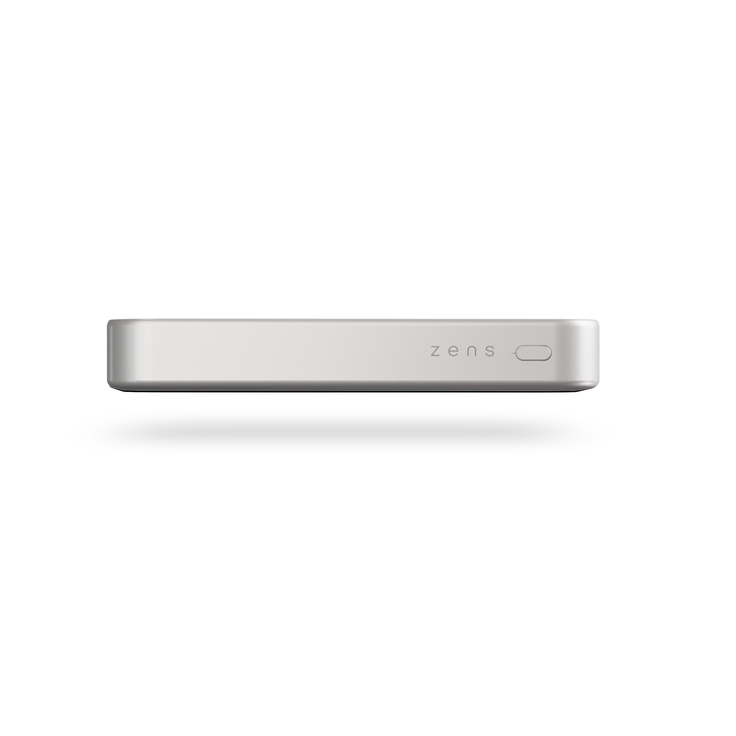 Zens Slim Aluminium Power Bank Qi2 10k mAh, bezprzewodowa ładowarka MagSafe o mocy 15 W do telefonów iPhone Air/17/16/15/14/13/12 i słuchawek AirPods, zawiera 30 cm USB C-C kabel, Biały
