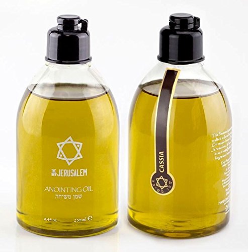 Aceite de unción de casia de Jerusalén en frasco de 250 ml