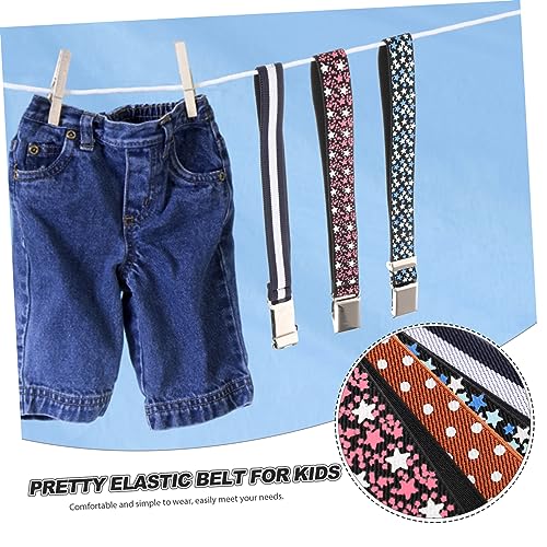 4 pcs Elastic Waist Belts Stretchy Belts for Boys Comfortable Lightweight Waistband for Jeans Skirts Casual Pants Gift4