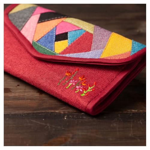 Korean traditional patchwork wallet/Korean style wallet (Black)4