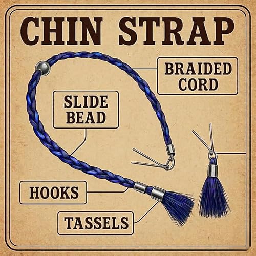 Image of Gamboa 100% Leather Hat Chin Strap for Men and Women Removable Hat Chin Cord for Cowboy and Sun Hats