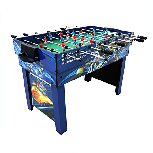 Yxxc Mesa de futbolín, Mesa de Juego combinada compacta 4 en 1 multijuego Que Incluye futbolín/Billar/Hockey/Tenis de Mesa para Adultos/niños