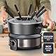 Black+Decker - Elektrisches Fondueset BXFC1000E | 1000 W | Thermostat bis 200 °C | 2 L Fassungsvermögen | Für Käse, Schokolade, Brühe & Öl | 8 Gabeln | PFOA-frei | Spülmaschinengeeignet