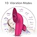Clitoral Licking Finger Vibrator - Adorime Tongue Nipple Clit Lick Vibrator Rechargeable Sex Toys with 10 Powerful Vibrations for Women or Couple Plays