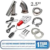 MASO tiene una alta calidad. MASO Válvula de control de escape de 2.5 pulgadas 63 mm con mando a distancia para coche, válvula de escape eléctrica de acero inoxidable, kit de recorte de escape