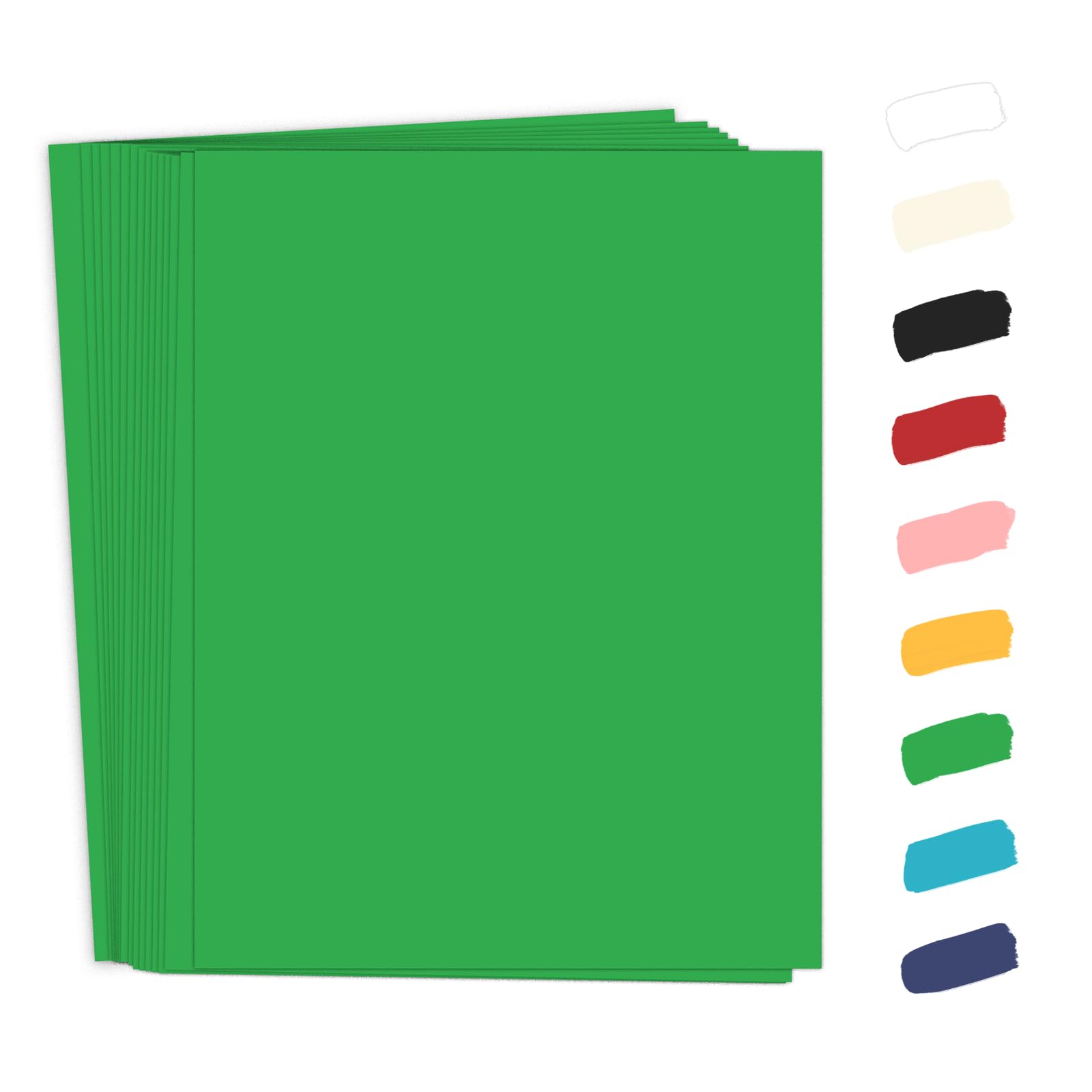 Amazon.com: Goefun 50 Pack 65lb Green Cardstock 8.5 x 11