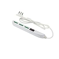 FANTON 47402 Multipresa SLIM 1,5 metri 3 prese bipasso, interruttore di sovraccarico