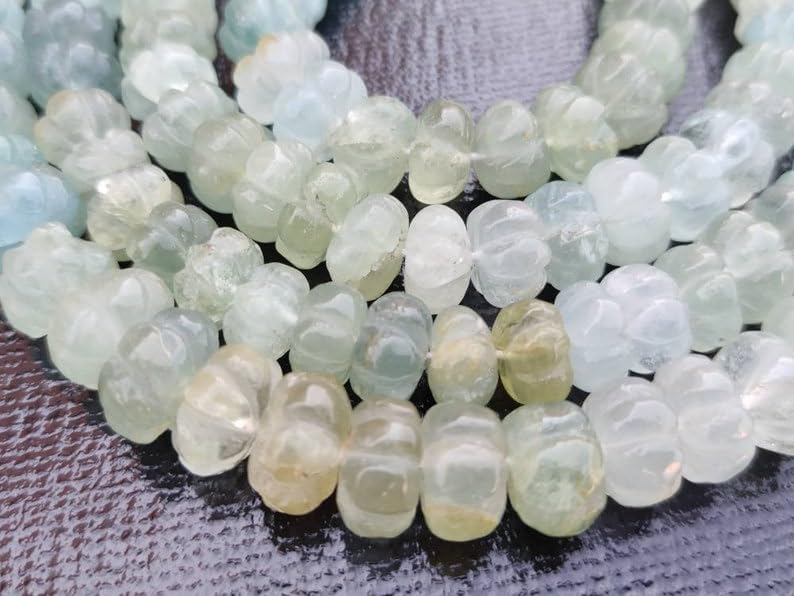 Perles de melon naturelles de 9-10 mm pour création de bijoux