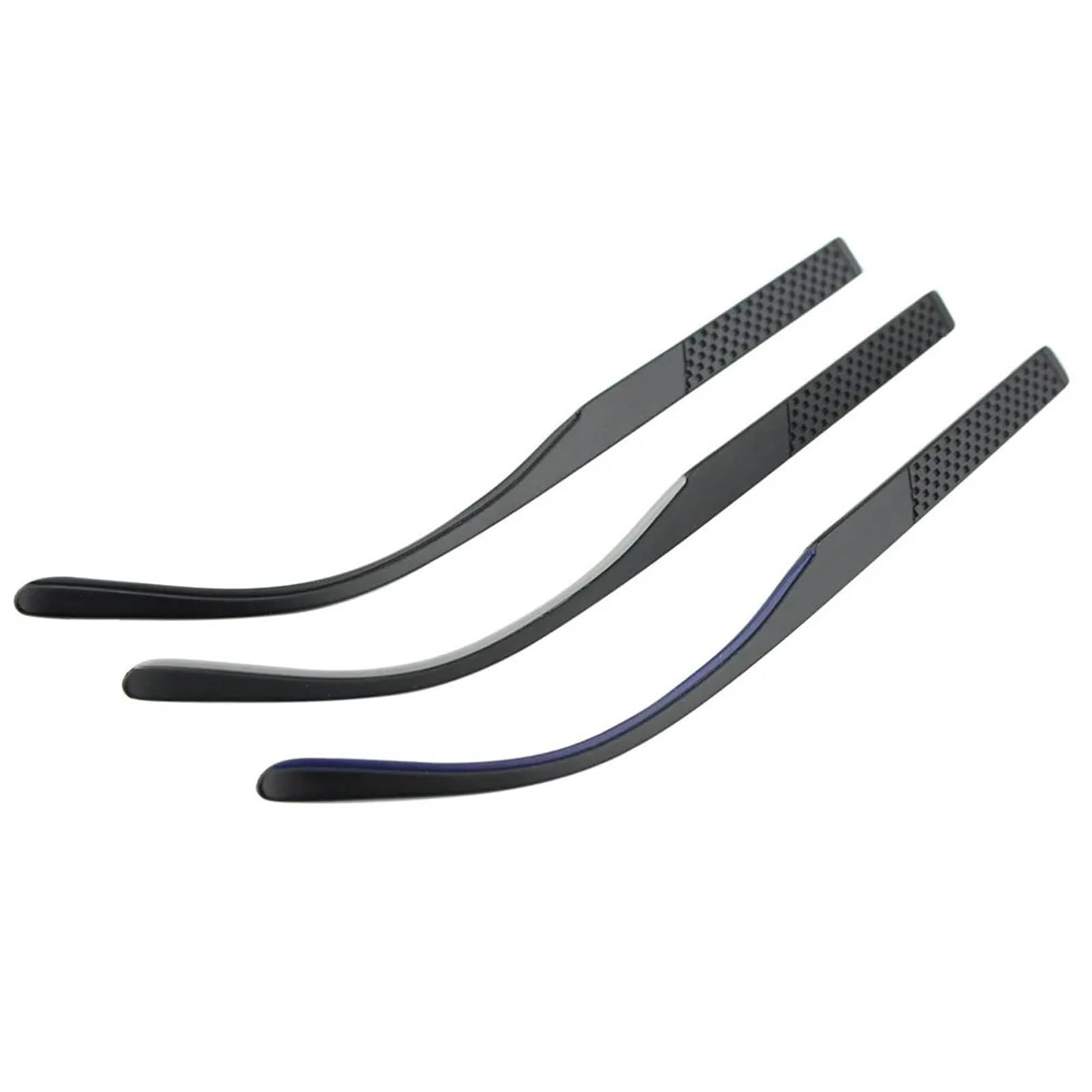 Patillas PC con resorte de 7,3mm de ancho para reparación de gafas en negro y azul
