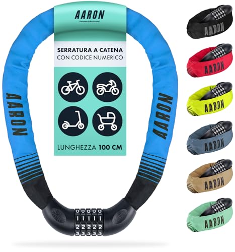 ✅ Protezione antifurto: grazie alla combinazione a 5 cifre ci sono fino a 100.000 codici possibili, praticamente non da indovinare. La combinazione di numeri preimpostata è facile da spostare e viene spiegata nel nostro video di funzionamento. Con questo lucchetto antifurto puoi parcheggiare la tua bici ovunque in modo sicuro.