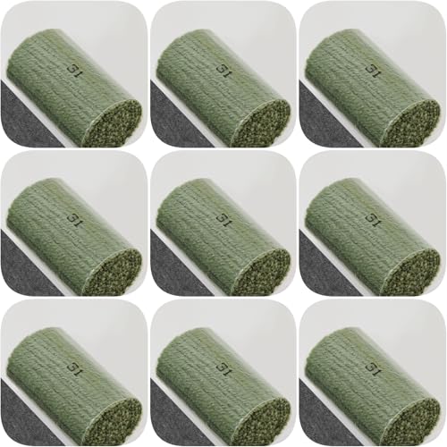 Image of Yglnden 10 Bundles Latch Hook Kit Colorful Yarn Bundles Cut Rug DIY Latch Hook Yarn for Handmake Craft Sewing Knitting for Adults (10 Bundles# Dark Green B)