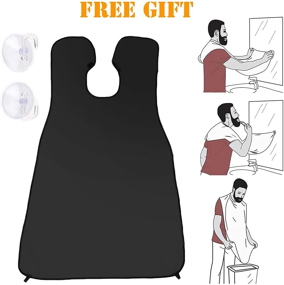 Amyant Shower Mirror, Fogless Bathroom Shaving Mirror with Razor Hook, Anti Fog Waterproof & Shatterproof, Shower Makeup Shave Mirror, Wall Hanging Mirror [Beard Bib] (Large 8x10 inches) -