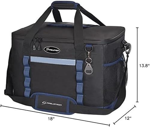 Miniatura 11 de Maelstrom Collapsible Soft Cooler Bag,35/55/75 Cans Beach Cooler with Flip Top Lid, Ice Chest, Leakproof & Portable for Beach, Camping, Road Trips &