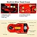 TYAYT 5 Ton Electric Hydraulic Car Jack Kit, Portable with LED Light, Compatible with Car, SUV, Truck, Lifting Range 6-17.7 Inches (Red)