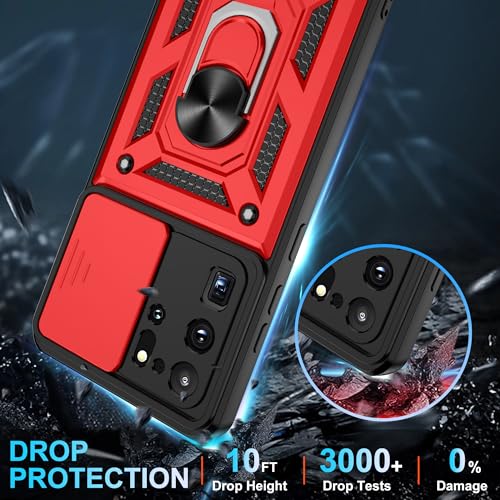 Coque anti-chute Samsung S20 Ultra protège objectif et écran rouge