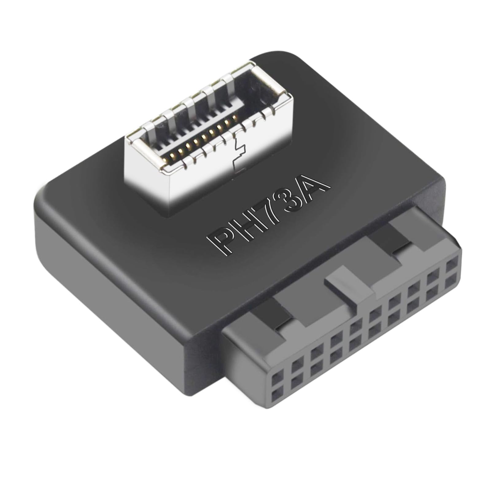 USB 3.0 19/20PIN to Type E Kye A 90-Degree Bend Adapter - Expand Your Computer with a USB Type C Port (A)