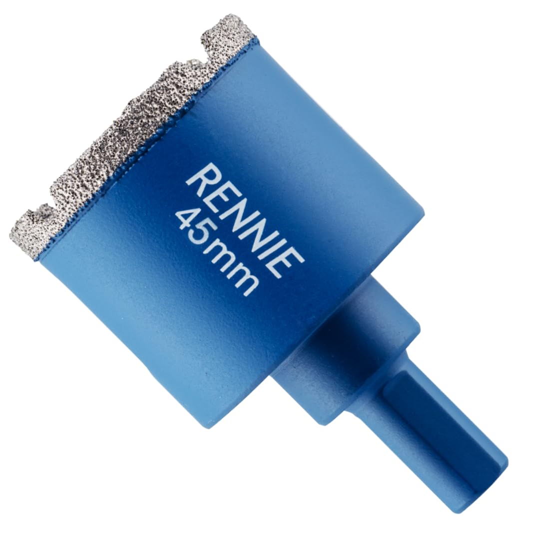 45mm Diamond Hole Saw Drill Bit With Tri Shank For Porcelain Tiles Ceramic Slate Stone Granite Marble Glass. Diamond Core Holesaw/Hole Cutter