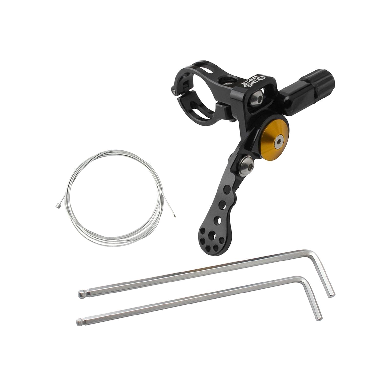 Fahrrad-Sattelstützen-Hebel, Fernbedienung, Ersatz-Sattelstütze, 22,2 mm, Schwarz Sport & Freizeit