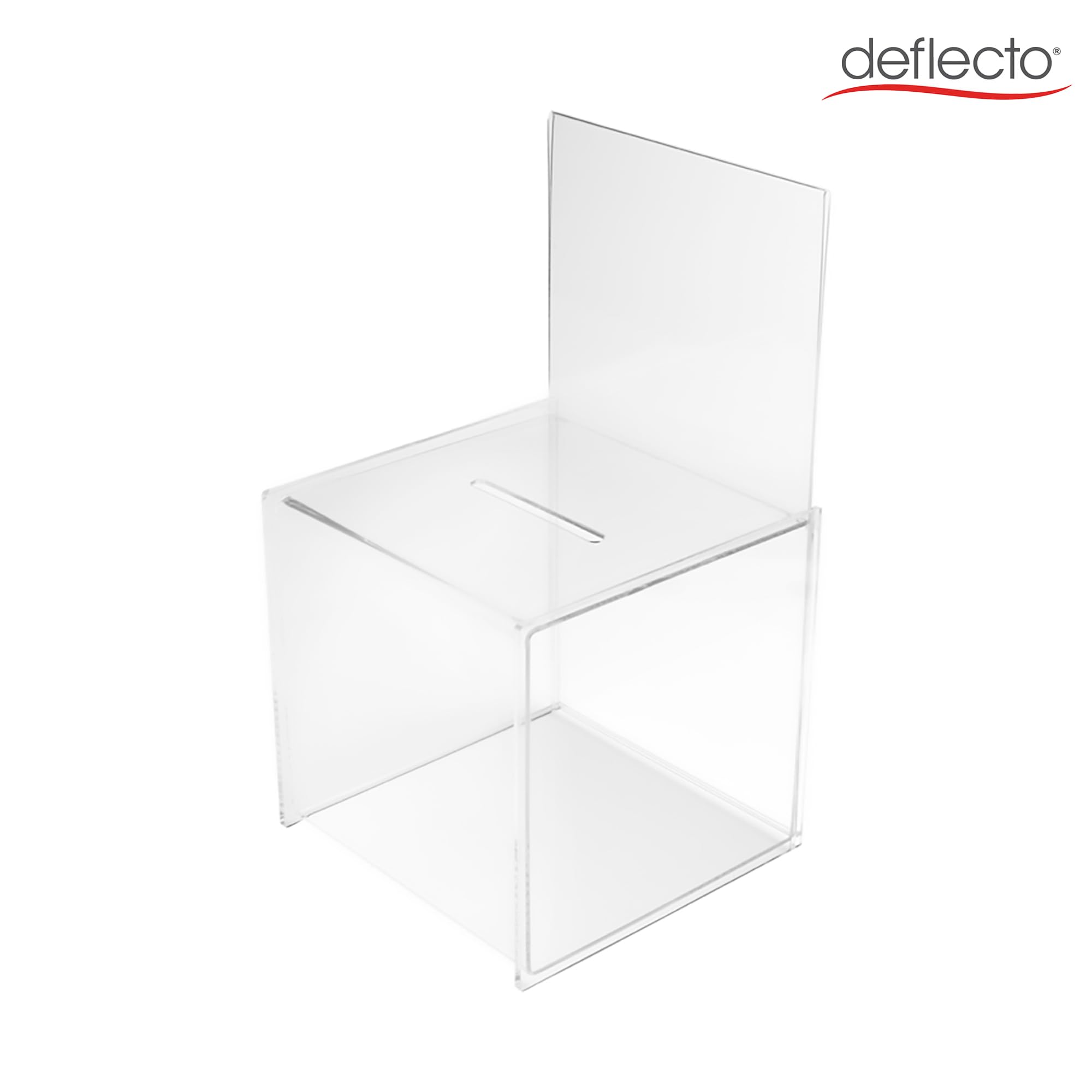 Casella per suggerimenti o biglietti da visita 21.3 x 21.1 x 38.1cm Crystal Clear Ref DE66001