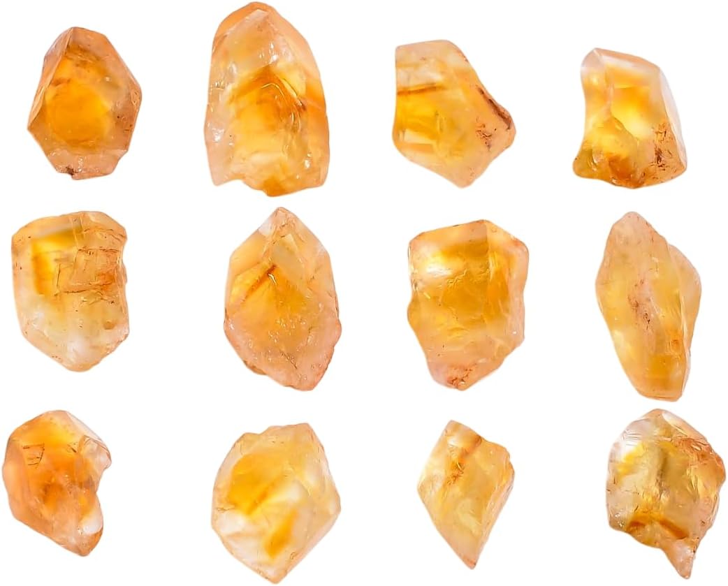 50 carats Raw Yellow Citrine Stone Lot, Rough Gemstone, Natural Crystals, Chakra Crystals, Healing Stones, Wholesale Pack, Jewelry Making Supply, Supply, (6 to 8pcs)