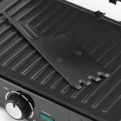 MONZANA® Kontaktgrill XXL 180° Klappbar Antihaftbeschichtung Cool-Touch-Griff Küche Tischgrill Sandwich Maker Elektrogrill Panini Toaster Raclette – Bild 8