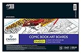 Canson Artist Series Comic Paper, Art Board, Foldover Pad, 11x17 inches, 24 Sheets (150lb/250g) - Artist Paper for Adults and Students - Colored Pencil, Marker, Ink, Pen