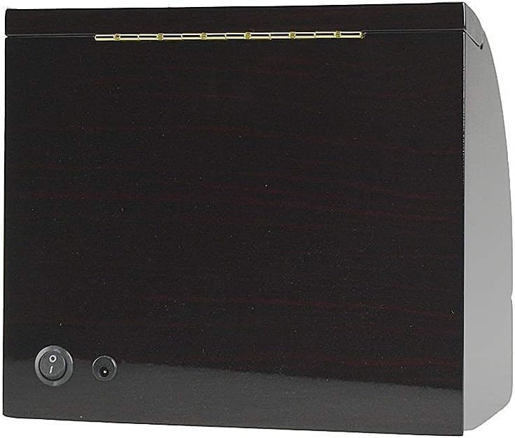 FENOKD Rotate Watch Winder Piano Paint 2 Winder Positions, Rotation Wooden Storage Case Organizer with Drawer (C A)