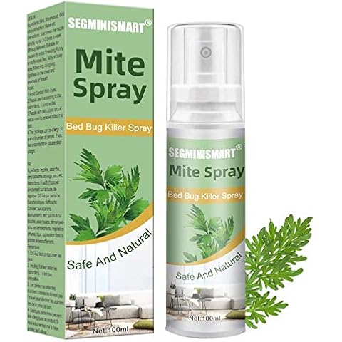 SEGMINISMART Mite Spray,Mite Removal Spray,Bed Bug Killer Spray,Mite Spray for Household Using,for Bedrooms,Mattresses,Pet,Carpets and More Cover