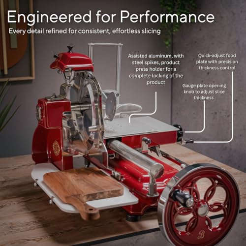 Volano B3 Premium Cortadora Manual para Alimentos Roja miniatura 5