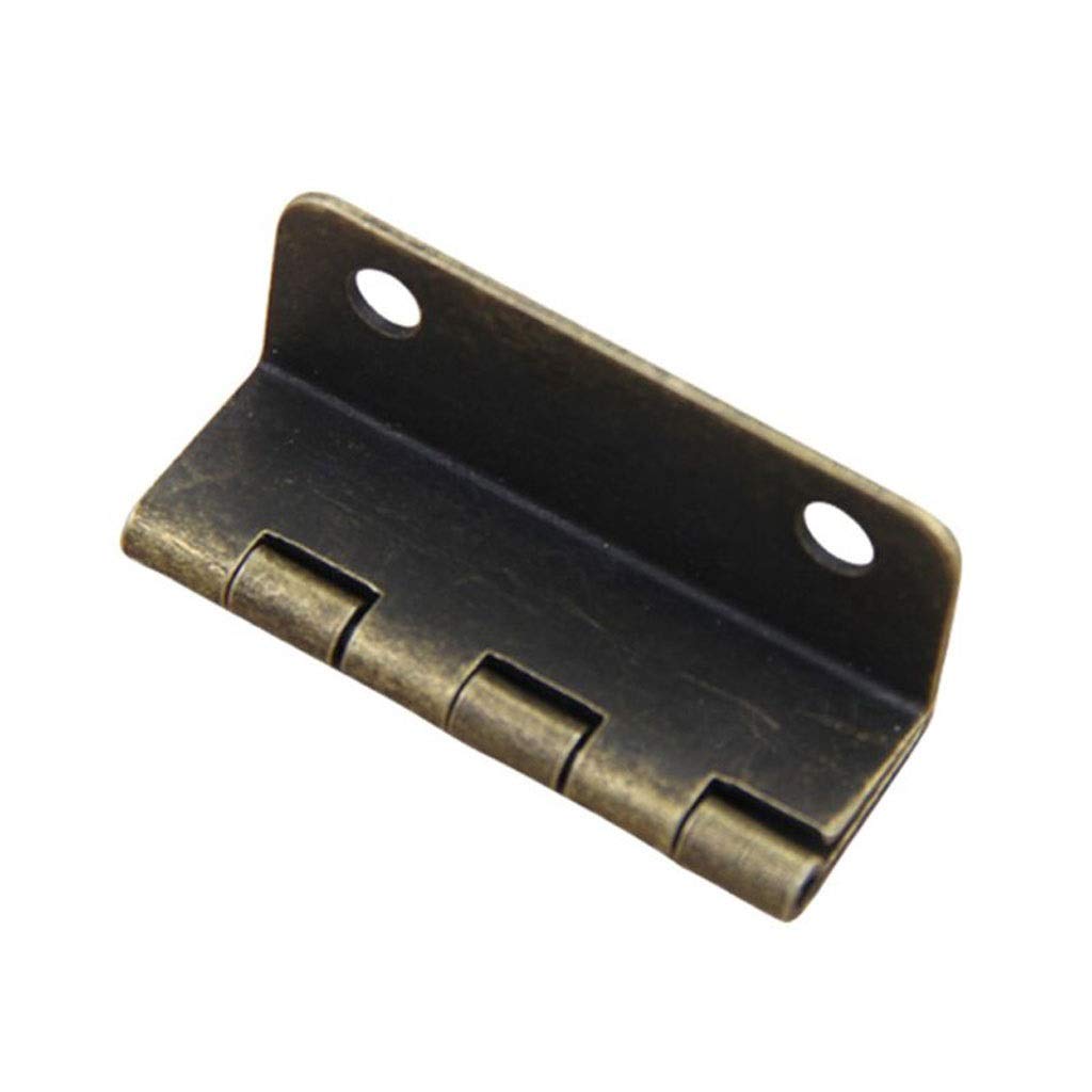 Nvsfzgiyg A 4Pcs Cabinet Door Hinge Luggage Jewelry Wood Box Vintage Hinges Furniture Decor(A)