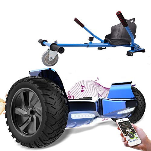 RCB Hoverboard SUV Scooter Eléctrico Patinete Auto-equilibrio Todo Terreno 8.5 '' Patinete Hummer Bluetooth APP + Hoverkart Asiento Kart para Hoverboard