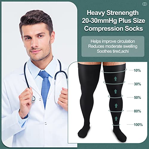 Zhanmai ZHANMAI-1001 Thigh High Compression Socks 20-30 Mmhg Compression Stockings Thigh High Socks thumb #2
