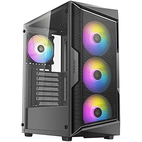 ANTEC AX61 Mid-Tower ATX Gaming Case with Mesh Front Panel, ARGB Fans, Tempered Glass Side Panels, 360mm Radiator Support Cover