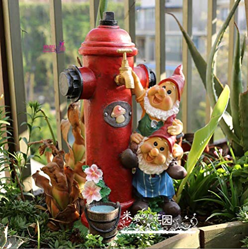 Liushi Fire Hydrant Garden Statue,Outdoor Lawn Decor Sculptures,Puppy Pee Post Dog Training Post,Dwarfs Gnomes Fire Hydrant Tap Figurines Patio Yard Decoration #TOP6