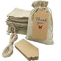 DHSWNNG 20 Pezzi Sacchettini Bomboniere Stile Etnico, Sacchetto Regalo con Coulisse 10 x 15 CM Sacchetti Cotone Sacchi Lino Ripetibile per Gioielli Festa Lavanda Matrimonio