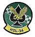 HSL-34 Green Checkers Squadron Patch â€“Sew On