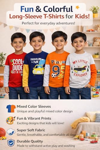 Image of NammaBaby Baby Boys Cotton Regular Fit T-Shirt
