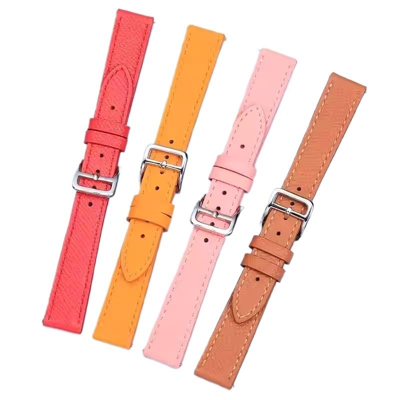 Bracelet de montre en cuir grain de paume de qualité supérieure 18mm - 4