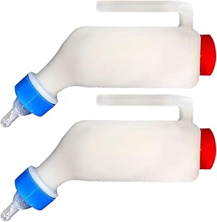 Mixnexorad Ziegenfütterungsflaschen | Zwei Flaschen Für Lämmer,Tierpflegebedarf Mit Skala Und Griff Für Ziege Schaf Welpe Kleintiere product image