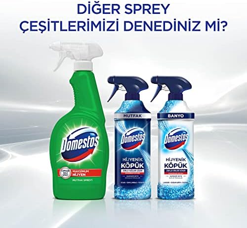 Domestos Çok Amaçlı Hijyenik Çamaşır Suyu Katkılı Temizlik Spreyi 750 mL - Görsel 6